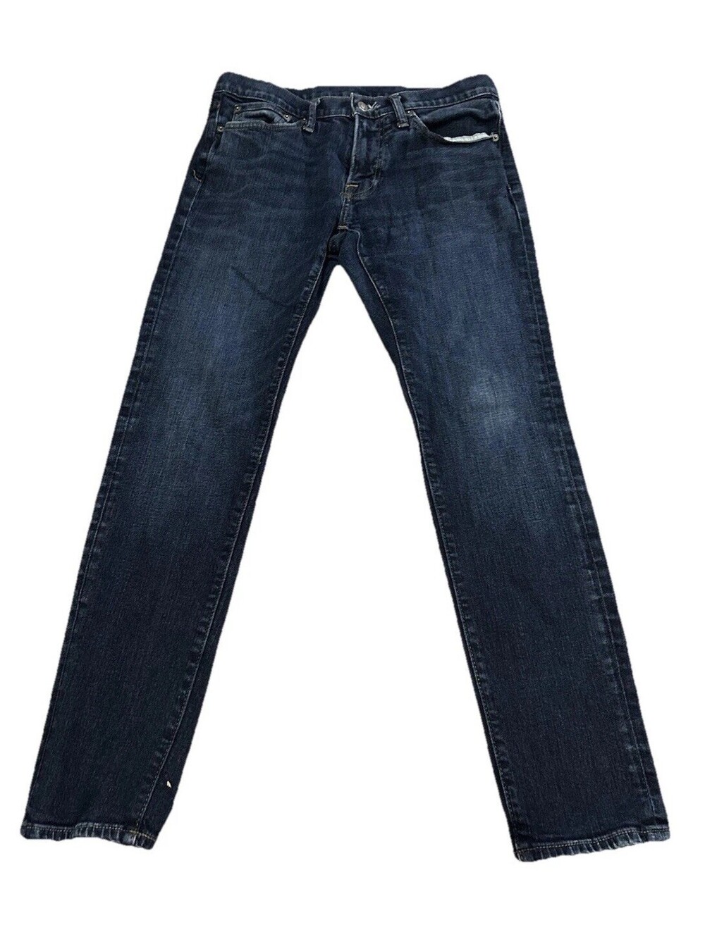 Abercrombie & Fitch Men Blue Jeans 31X30 Denim Straight Leg 5 Pocket Design A2p8